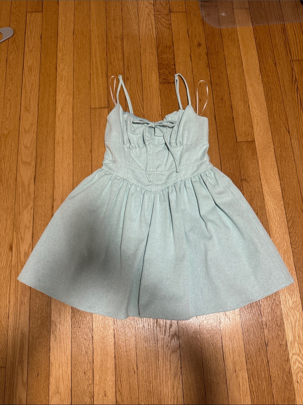sundays Light Mint Spaghetti-Strap Mini Dress